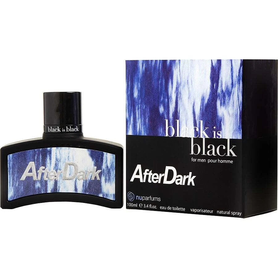 Black Is Black After Dark by Nuparfums 3.4 Oz Eau De Toilette Spray for Men