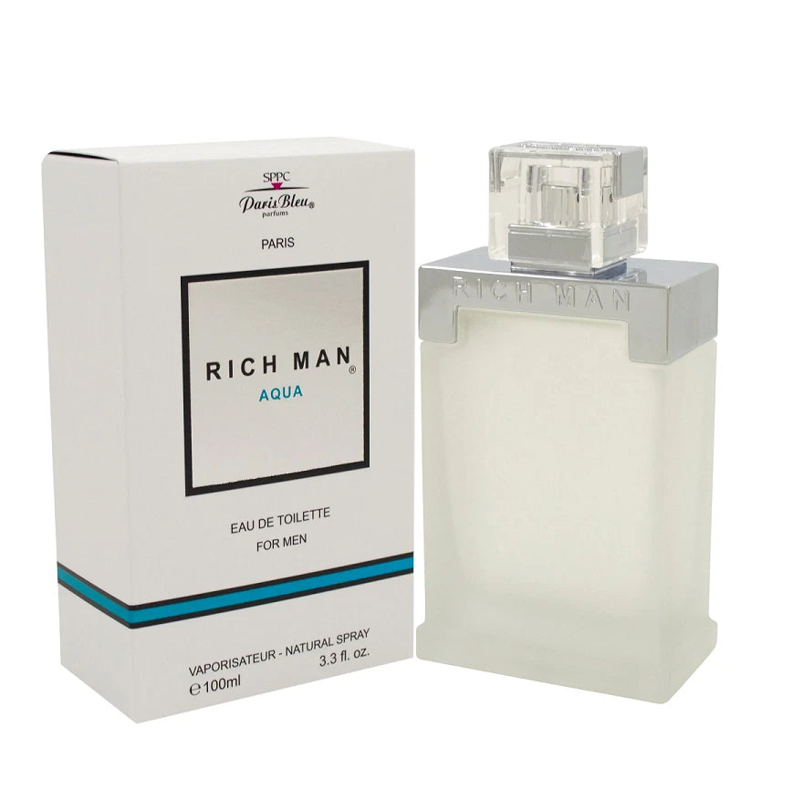 Rich Man Aqua by Cyrus Parfums 3.3 Oz Eau De Toilette Spray for Men
