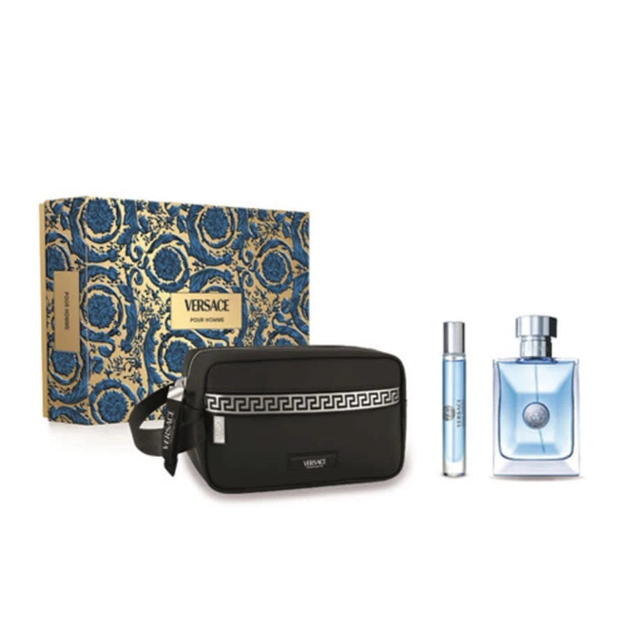 Versace Pour Homme by Versace 2 Pcs Gift Set With Trousse for Men
