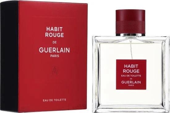 Habit Rouge De Guerlain by Guerlain 3.3 oz Eau De Toilette Spray for Men