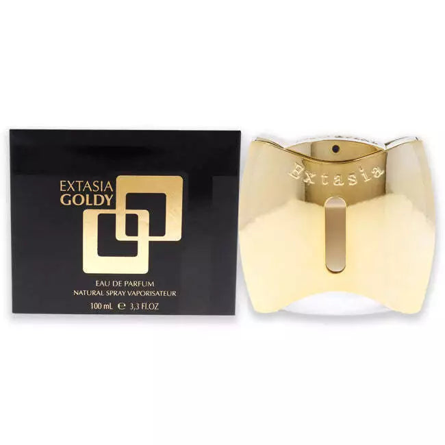 Extasia Goldy By New Brand 3.4 oz Eau De Parfum Spray for Women