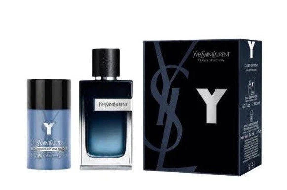 Y by Yves Saint Laurent Travel Selection (3.3oz EDP Spray & 2.5oz Deo Stick) for Men