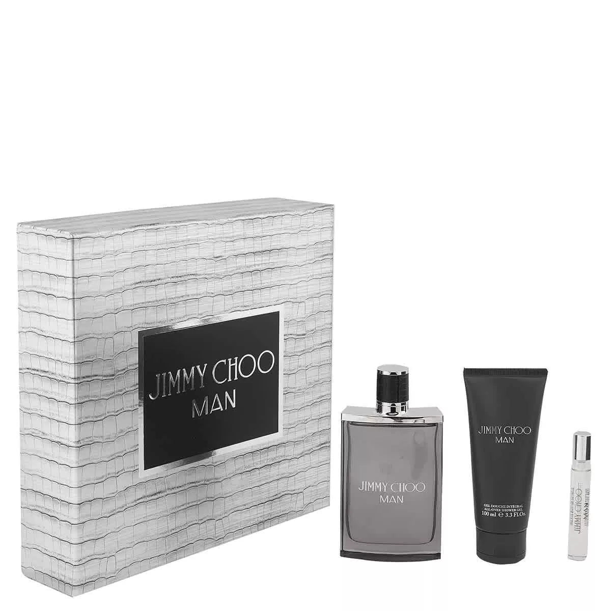 Jimmy Choo Man By Jimmy Choo Gift Set 3 Pc (3.3 Edt&0.25 Mini&3.3 S/Gel)