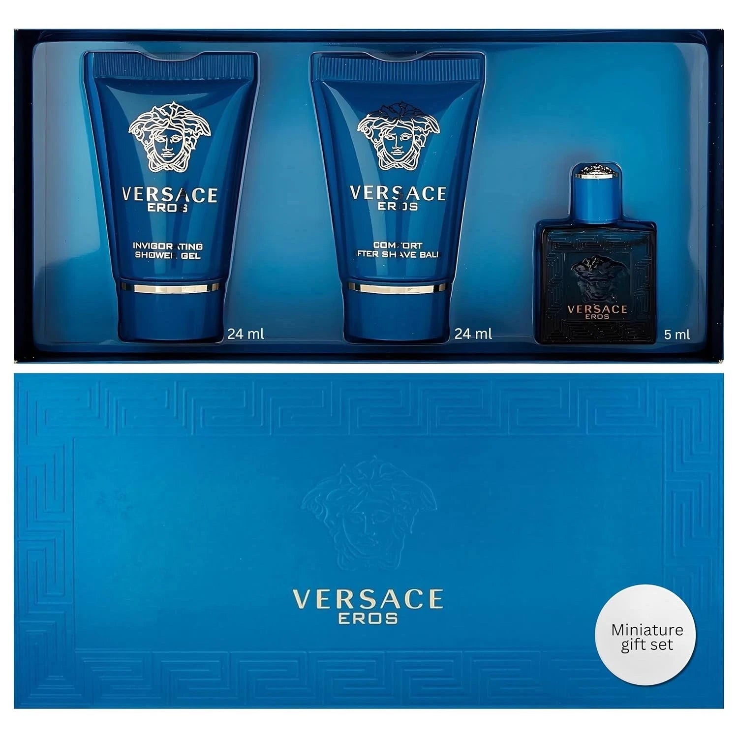 Versace Eros by Versace 3 Pcs Mini Set for Men