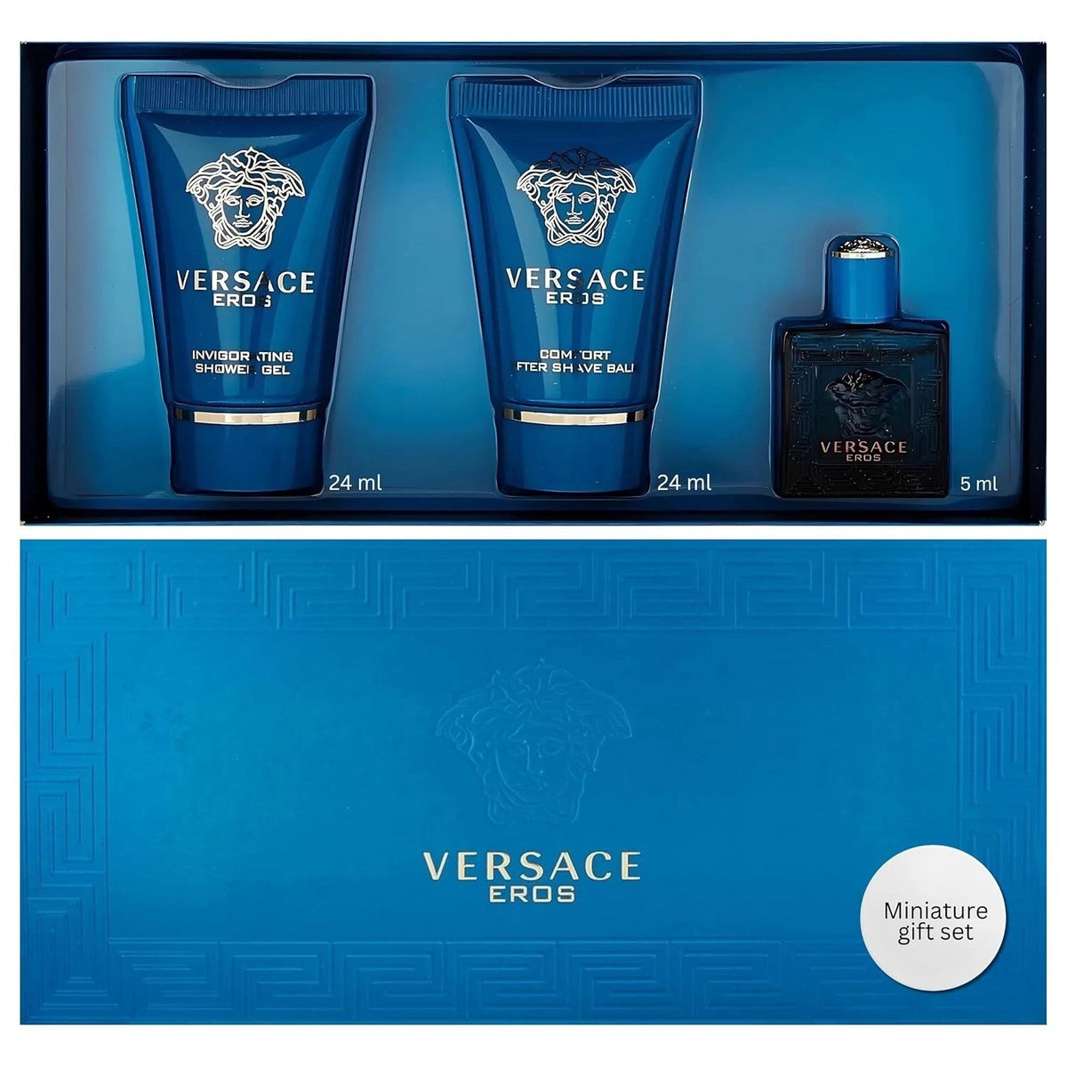 Versace Eros by Versace 3 Pcs Mini Set for Men