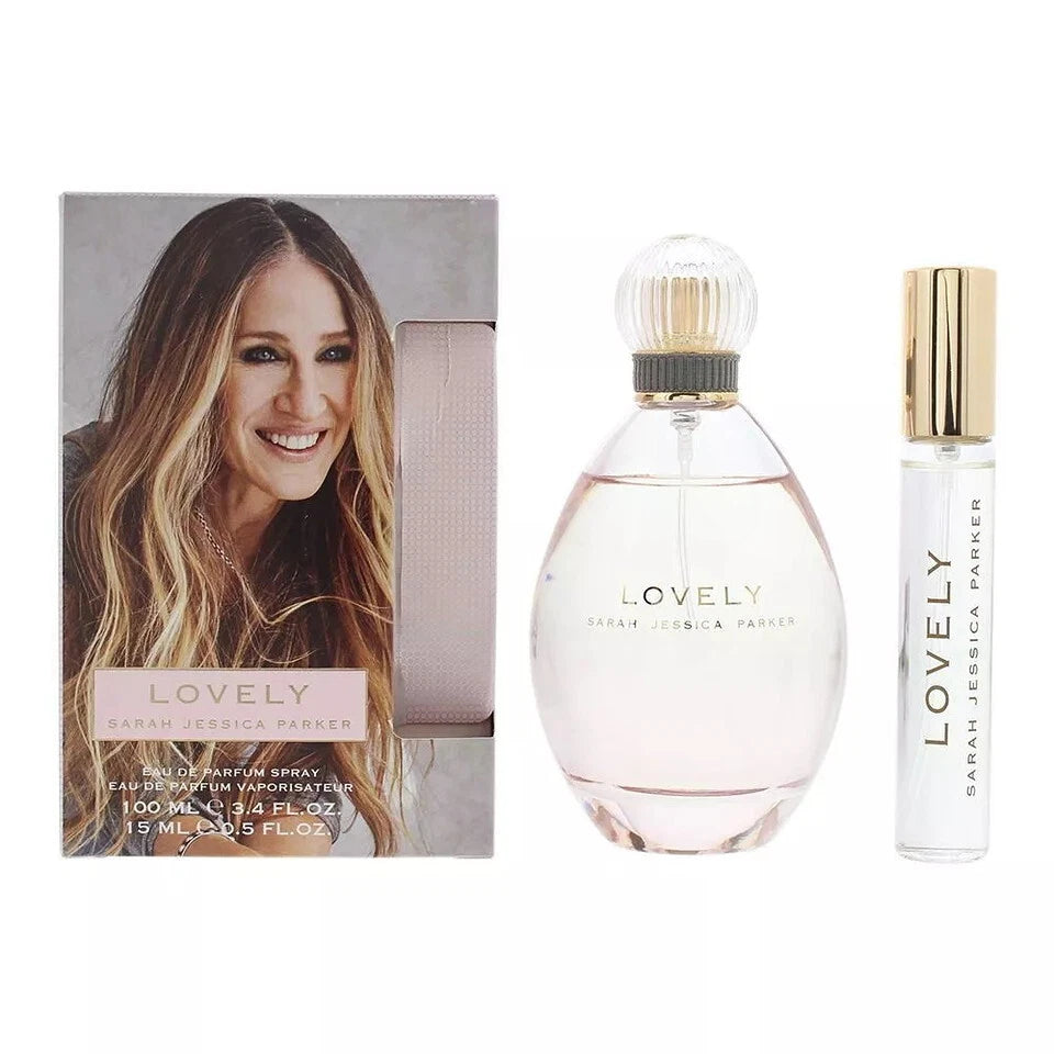 Lovely by Jessica Sarah Parker Travel Set 3.4 Oz & Mini for Women