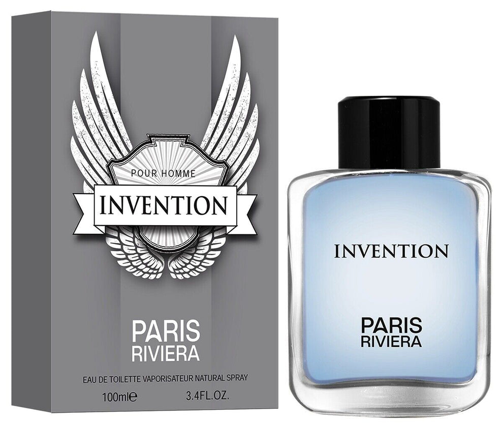 Invention Pour Homme by Paris Riviera 3.4 Oz Eau De Toilette Spray for Men