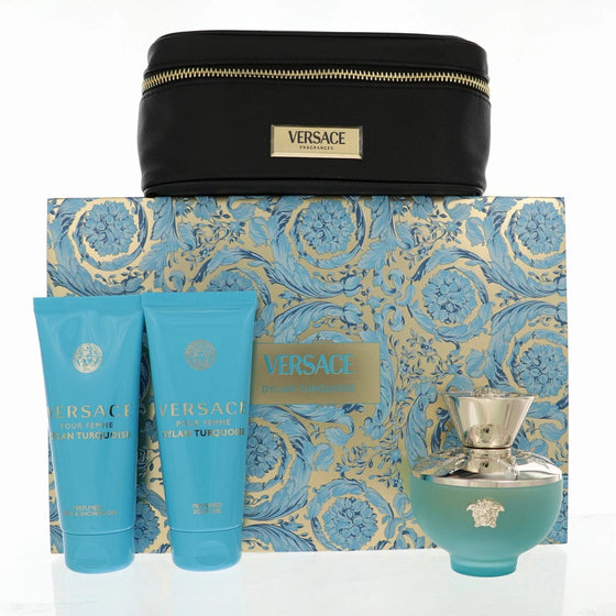 Versace Pour Femme Dylan Turquoise by Versace 3 Pcs Gift Set With Bag for Women