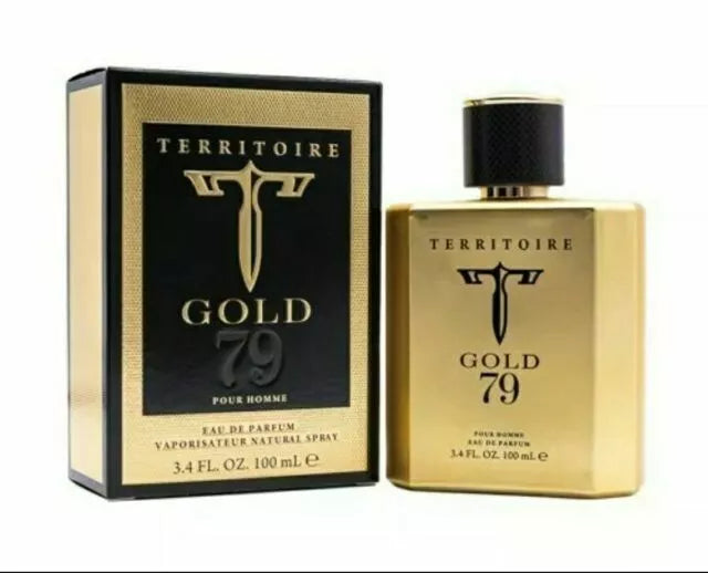 Territoire Gold 79 By  3.4 Oz Eau De Parfum Spray For Men In Box
