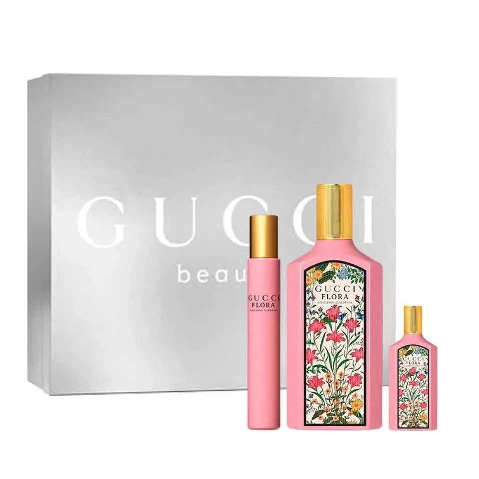 Gucci Flora Gorgeous Gardenia by Gucci Gift Set 3 Pcs for Women