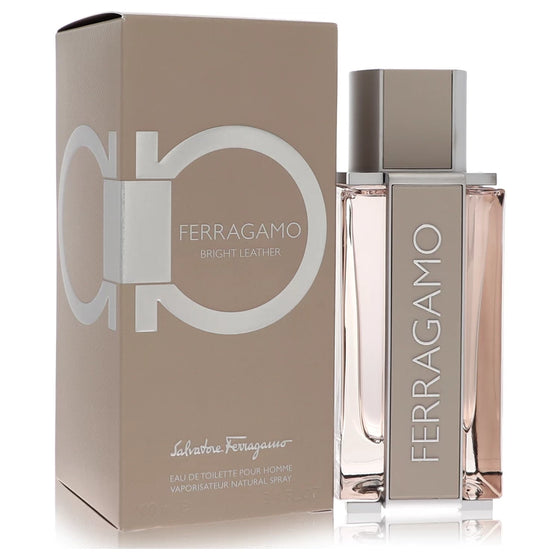 Ferragamo Bright Leather by Salvatore Ferragamo 3.4 Oz Eau De Toilette Spray for Men
