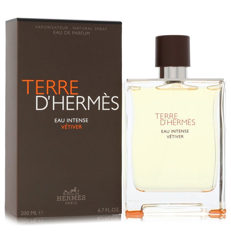 Terre D'hermes Eau Intense Vetiver by Hermes 6.8 Oz Eau De Parfum Spray for Men