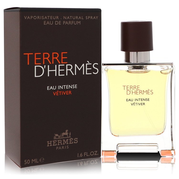 Terre D'hermes Eau Intense Vetiver by Hermes 1.7 Oz Eau De Parfum Spray for Men