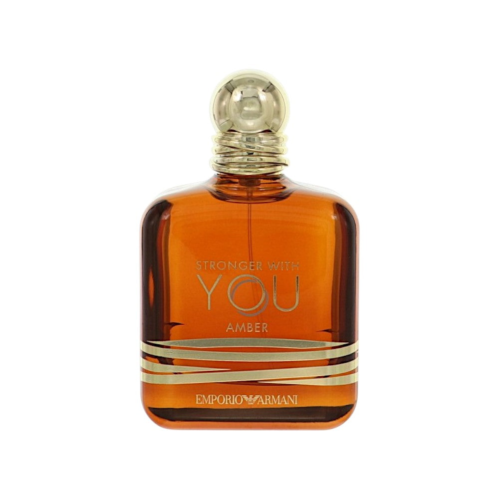 Stronger With You Amber by Emporio Armani 3.3 Oz Eau De Parfum Spray In Tester for Men