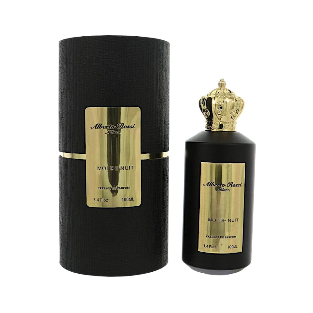Alberto Rossi Moi De Nuit by Milano 3.4 Oz Extrait De Parfum Spray In Box for Unisex