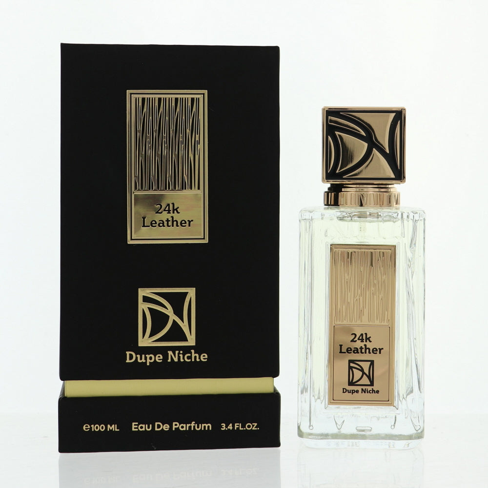 24K Leather By Dupe Niche Fragrance 3.4 Oz Eau De Parfum Spray For Unisex - Box