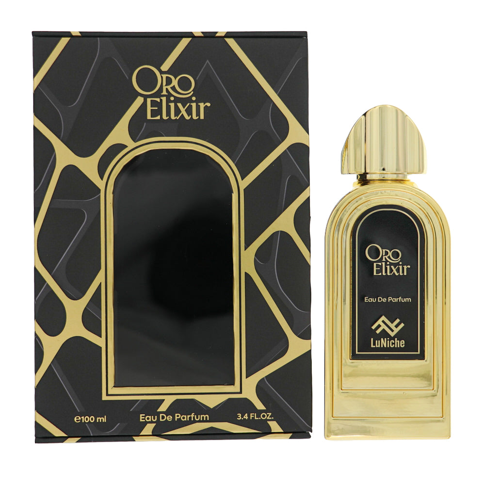 Oro Elixir By Luniche Fragrance 3.4 Oz Eau De Parfum Spray For Unisex - Box