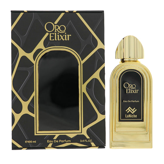 Oro Elixir by Luniche 3.4 Oz Eau De Parfum Spray In Box for Unisex