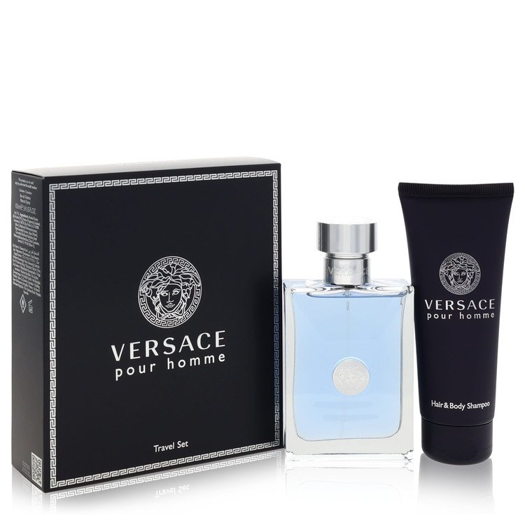 Versace Pour Homme by Versace 3.4 Oz Gift Set - Eau De Toilette Spray + Shower Gel for Men