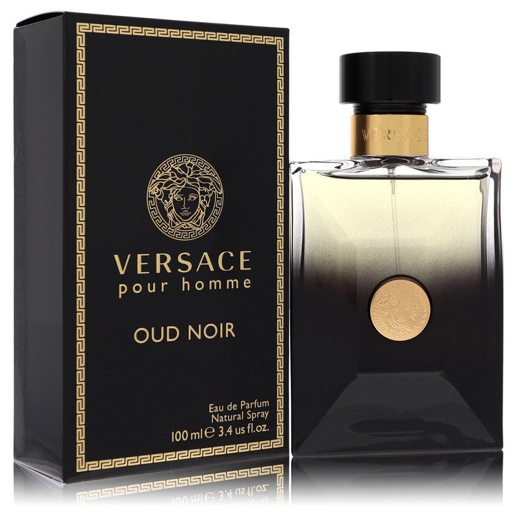 Versace Oud Noir By Versace Cologne 3.4 Oz Eau De Parfum Spray For Men - Box