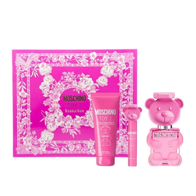 Perfume Moschino Toy 2 Oz Bubble Gum 3Pcset 3.4 Oz  EDT Spray / 3.4 Oz Bl / 10Ml EDT Spray for Women