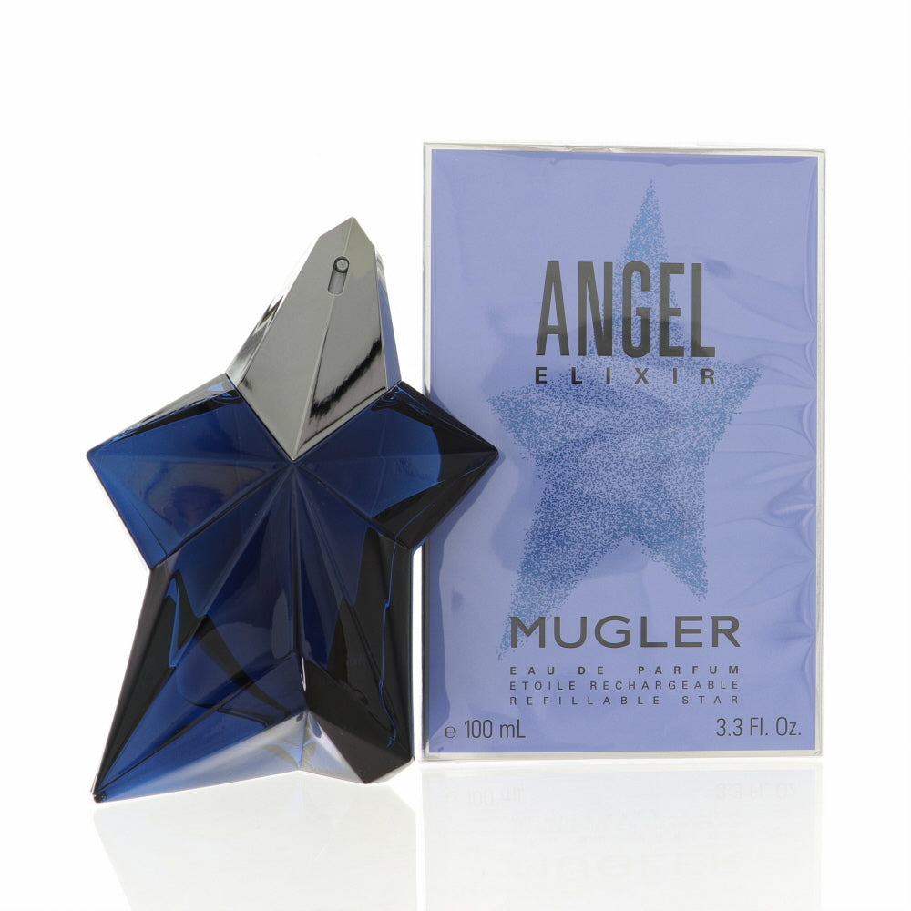 Angel Elixir By Thierry Mugler Perfume 3.3 Oz Eau De Parfum Refillable Spray For Women - Box