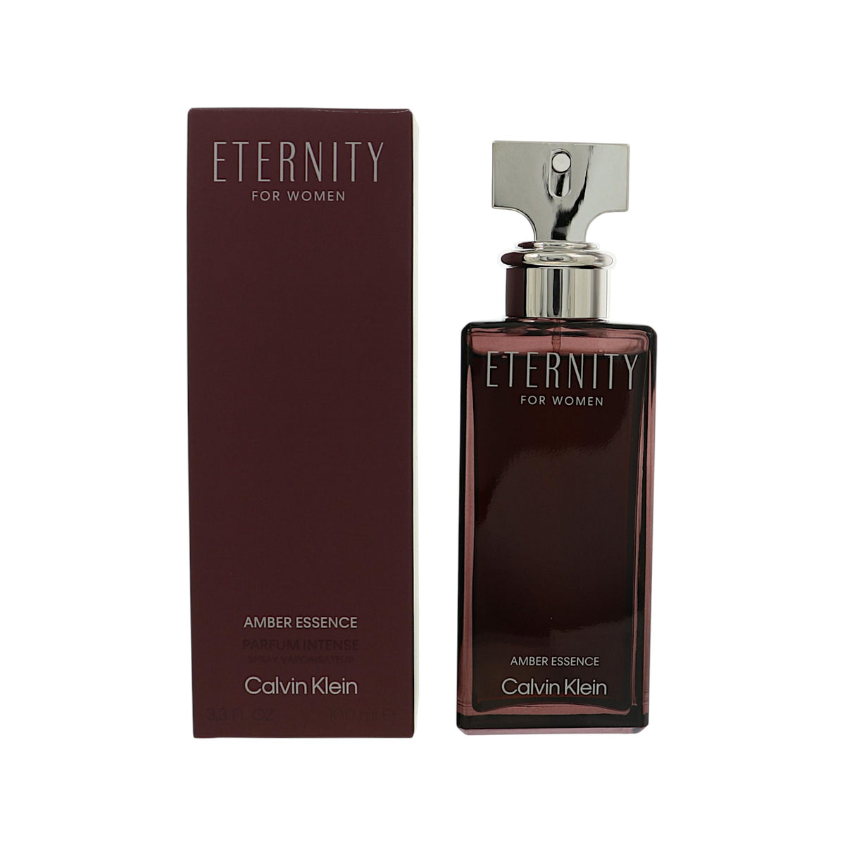 Eternity Amber Essence Intense by Calvin Klein 3.3 Oz Parfum Spray In Box for Women
