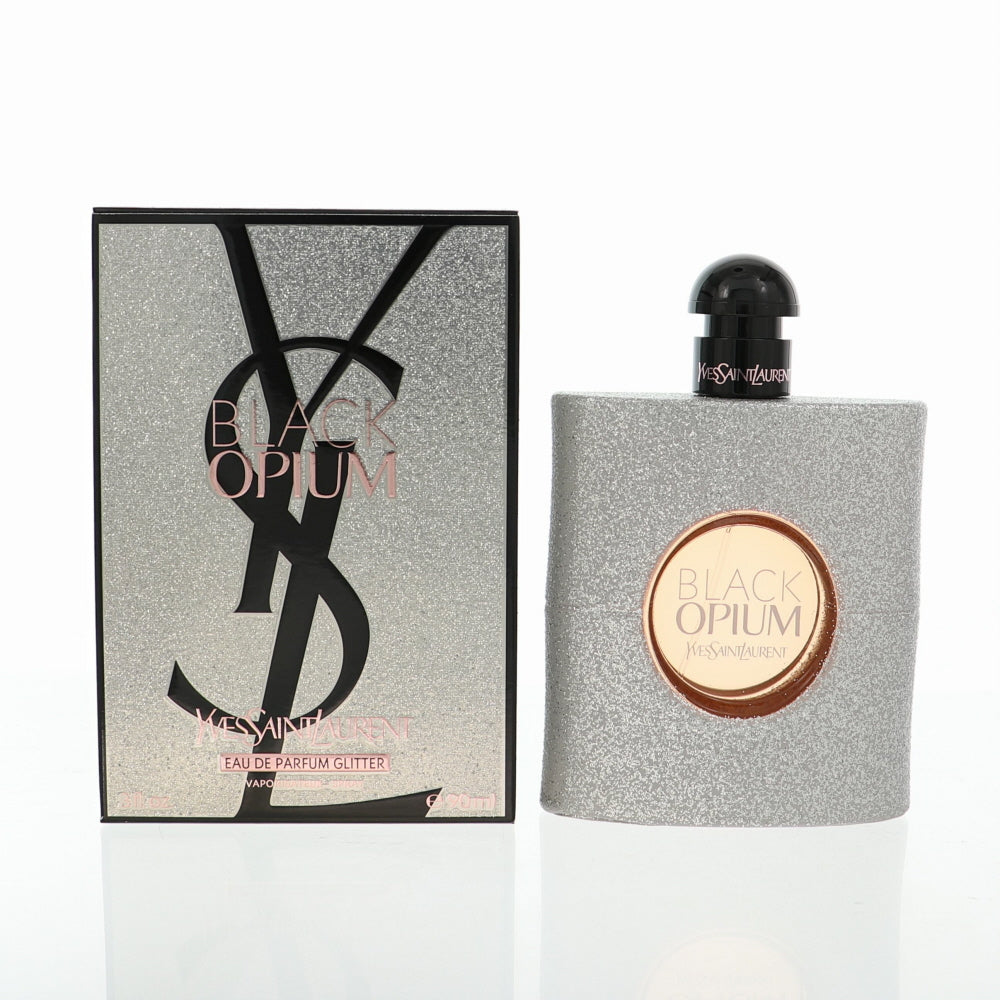 Black Opium Glitter By Yves Saint Laurent Perfume 3 Oz Eau De Parfum Spray For Women - Box