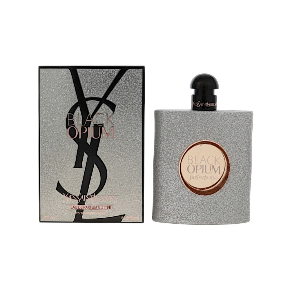 Opium Black by Yves Saint Laurent 3 Oz Eau De Parfum Glitter Spray for Women