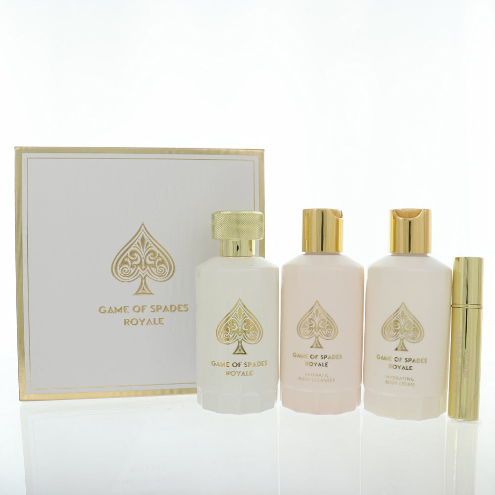 Game Of Spades Royale By Jo Milano Cologne 3.4 Oz Parfum Spray For Men - Gift Set
