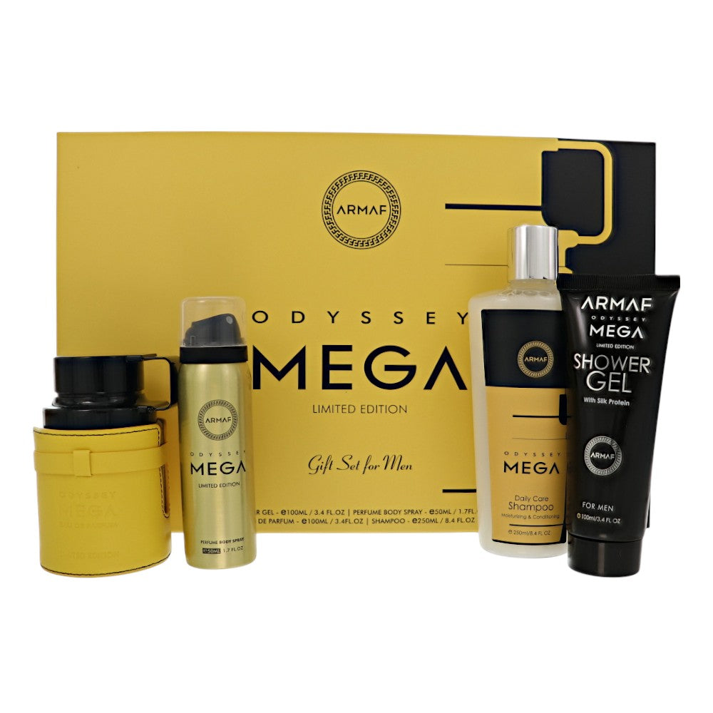 Odyssey Mega Limited Edition by Armaf 3.4 Oz Eau De Parfum Spray Gift Set for Men