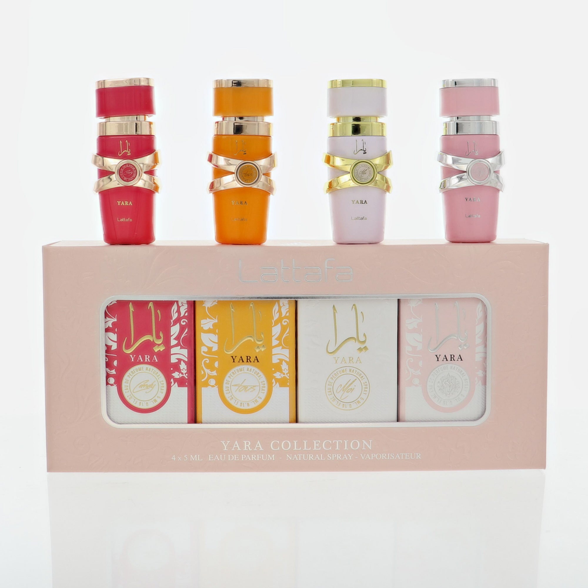 Yara Collection By Lattafa Perfume 0.16 Oz Yara Eau De Parfum Splash For Women - Gift Set