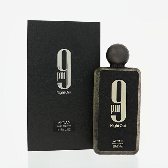 9 Pm Night Out by Afnan 3.4 Oz Extrait De Parfum Spray for Men