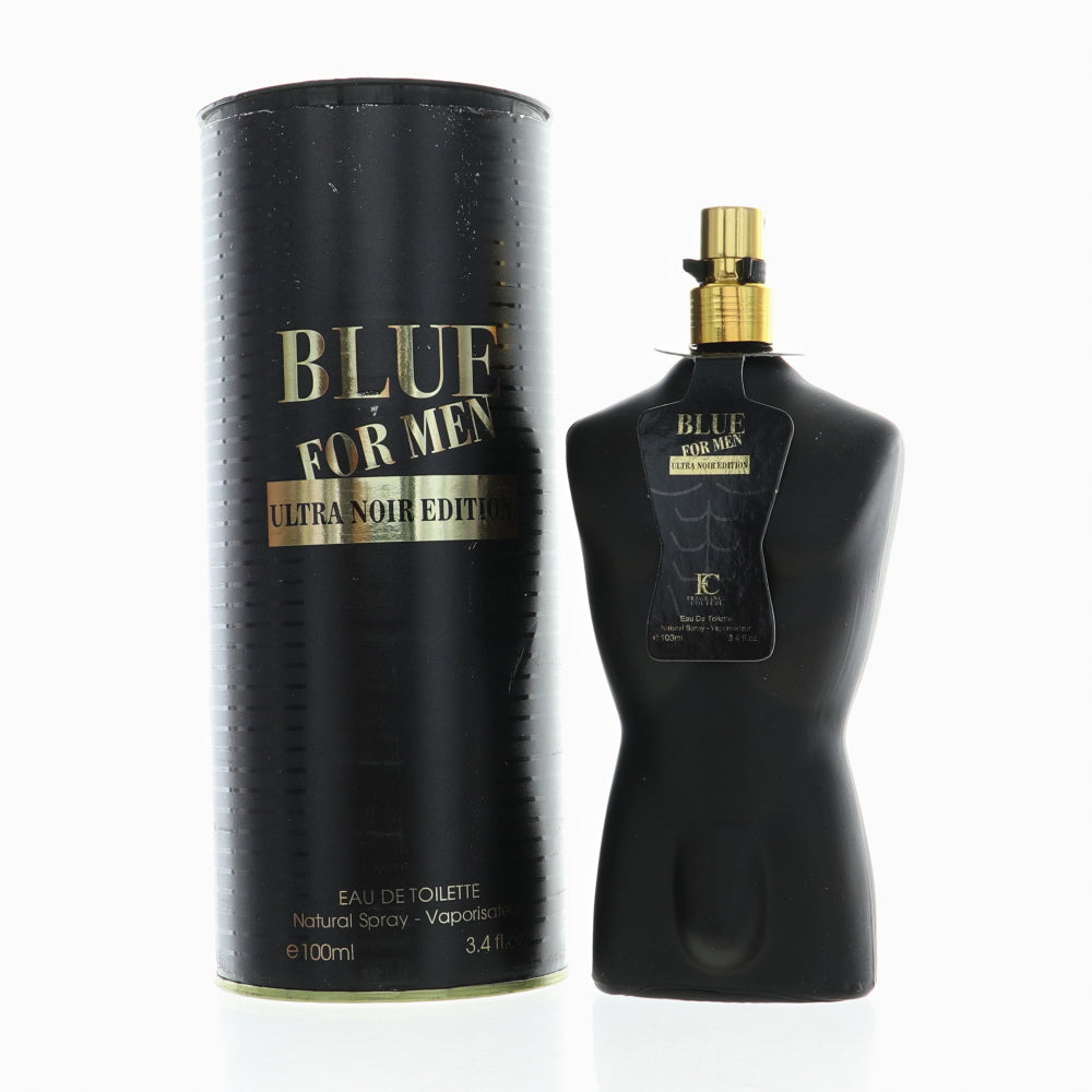 Blue Ultra Noir Edition By Fragrance Couture Cologne 3.4 OzEau De Toilette Spray For Men - Box