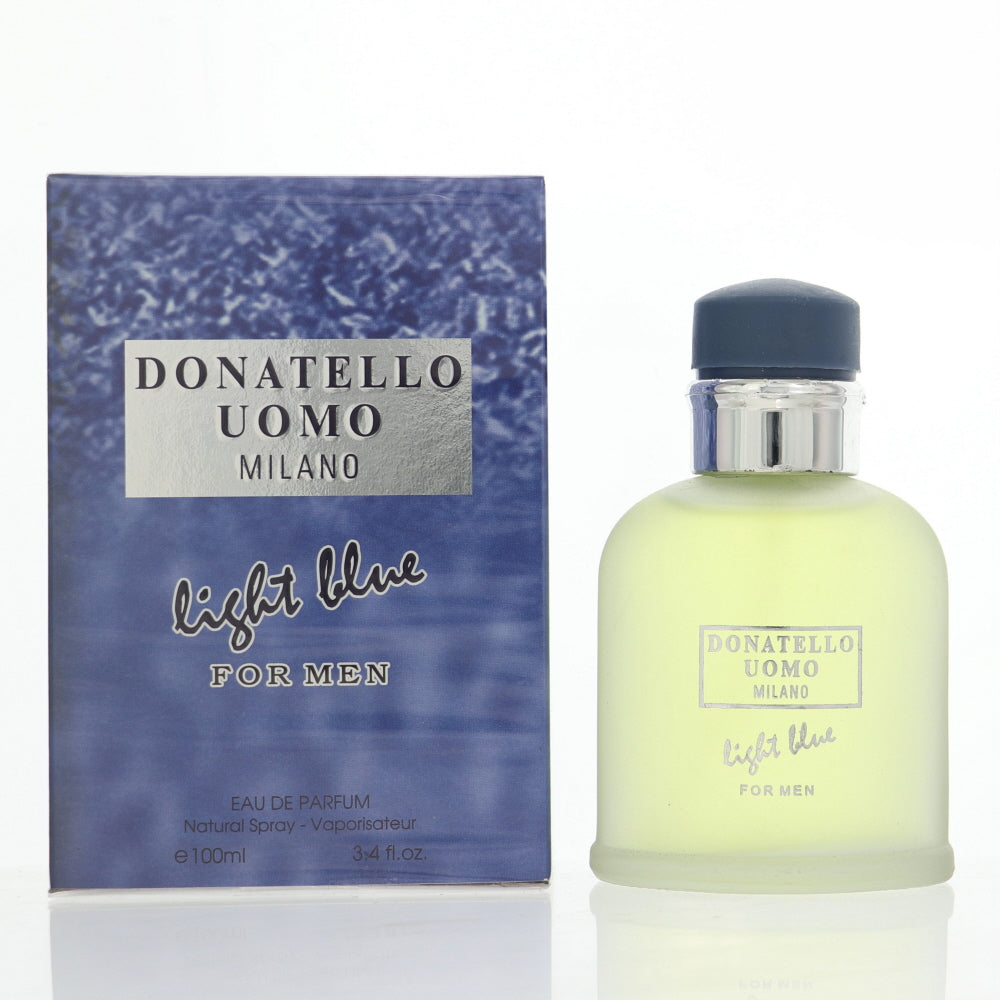 Donatello Uomo Light Blue Milano By Fragrance Couture Cologne 3.4 Oz Eau De Parfum Spray For Men - Box