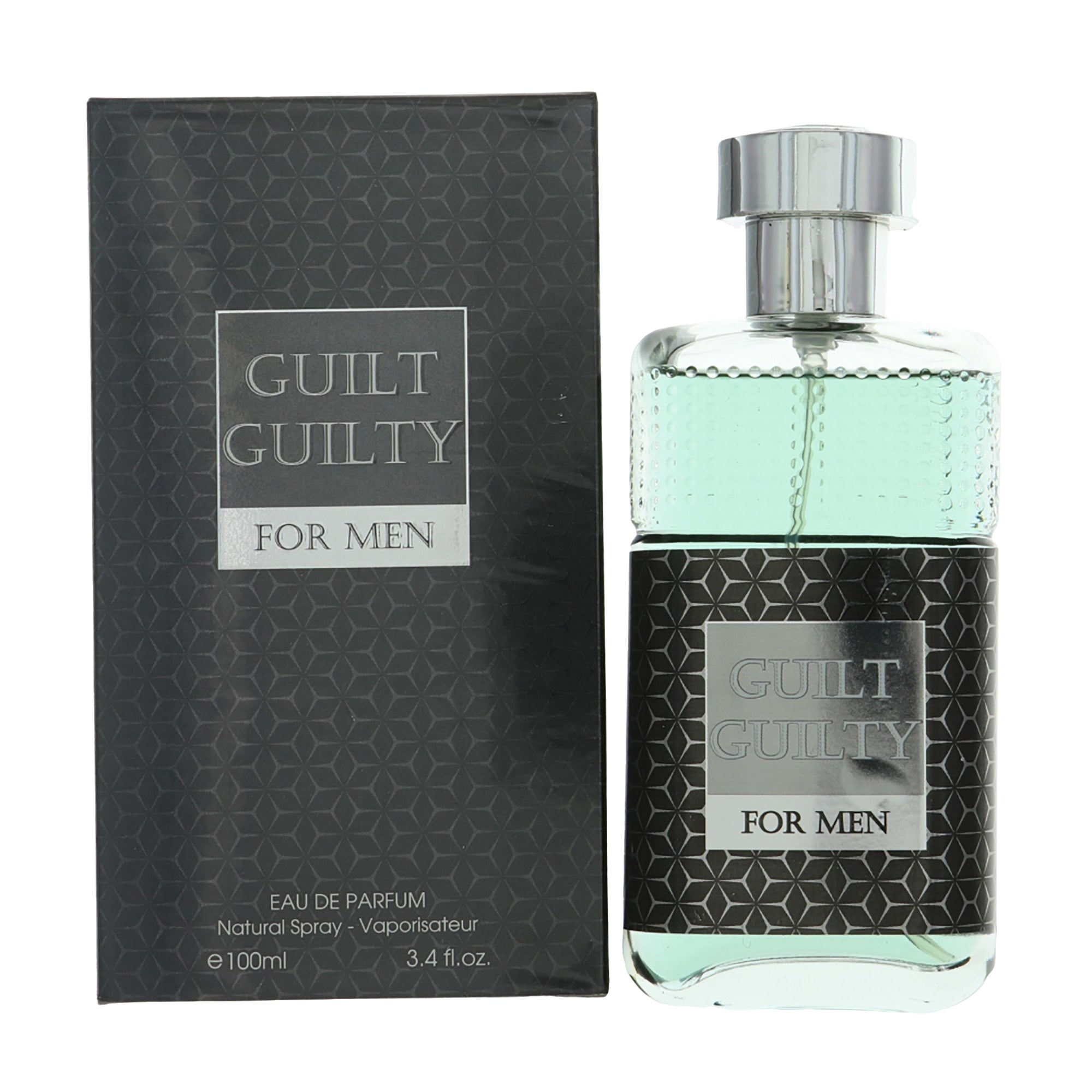 Guilt Guilty By Fragrance Couture Cologne 3.4 Oz Eau De Parfum Spray For Men - Box