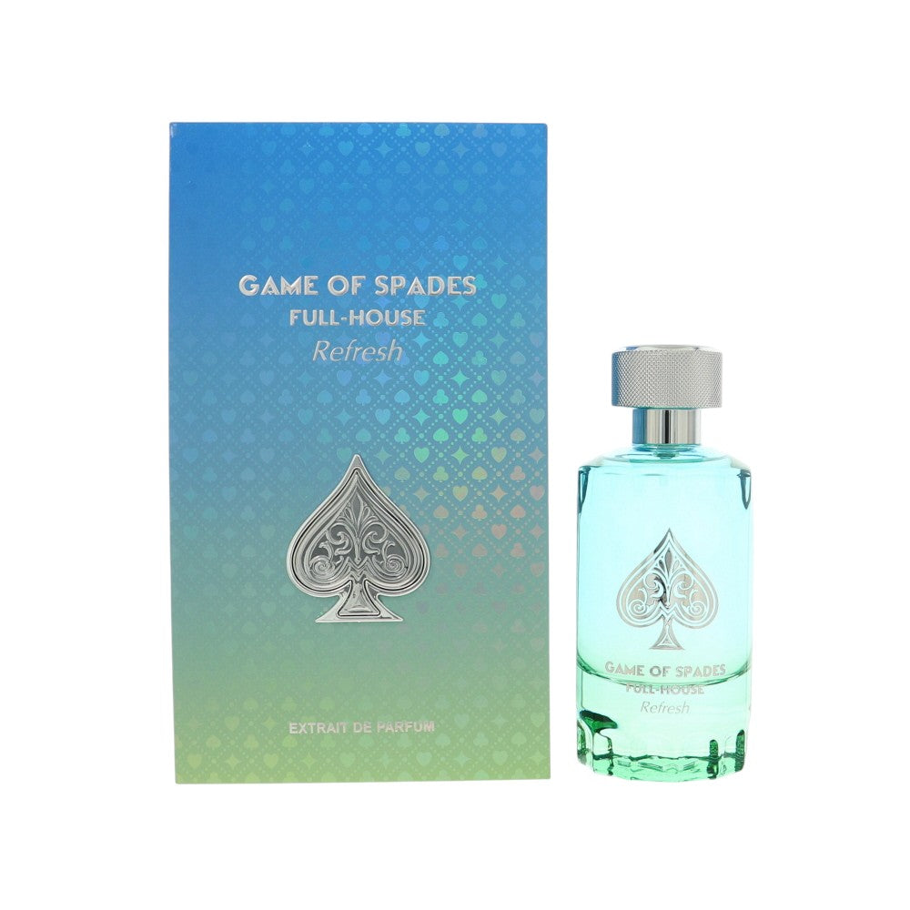 Full-house Refresh by Game Of Spades 3.4 Oz Extrait De Parfum Spray In Box for Men