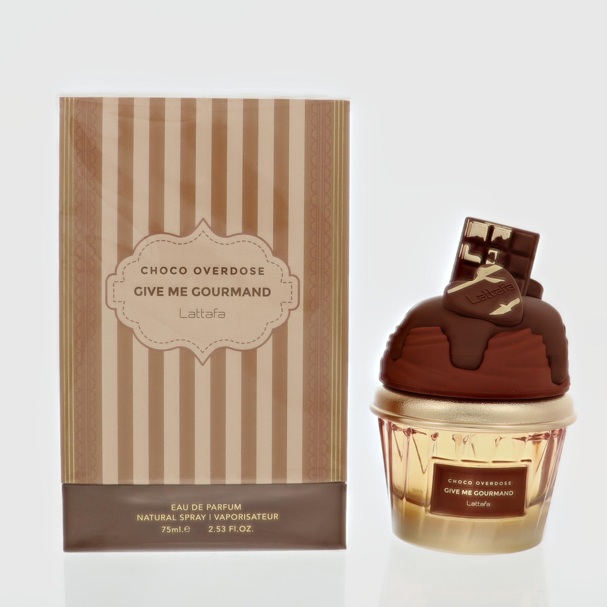 Give Me Gourmand Choco Overdose By Lattafa Cologne 2.53 Oz Eau De Parfum Spray For Men - Box