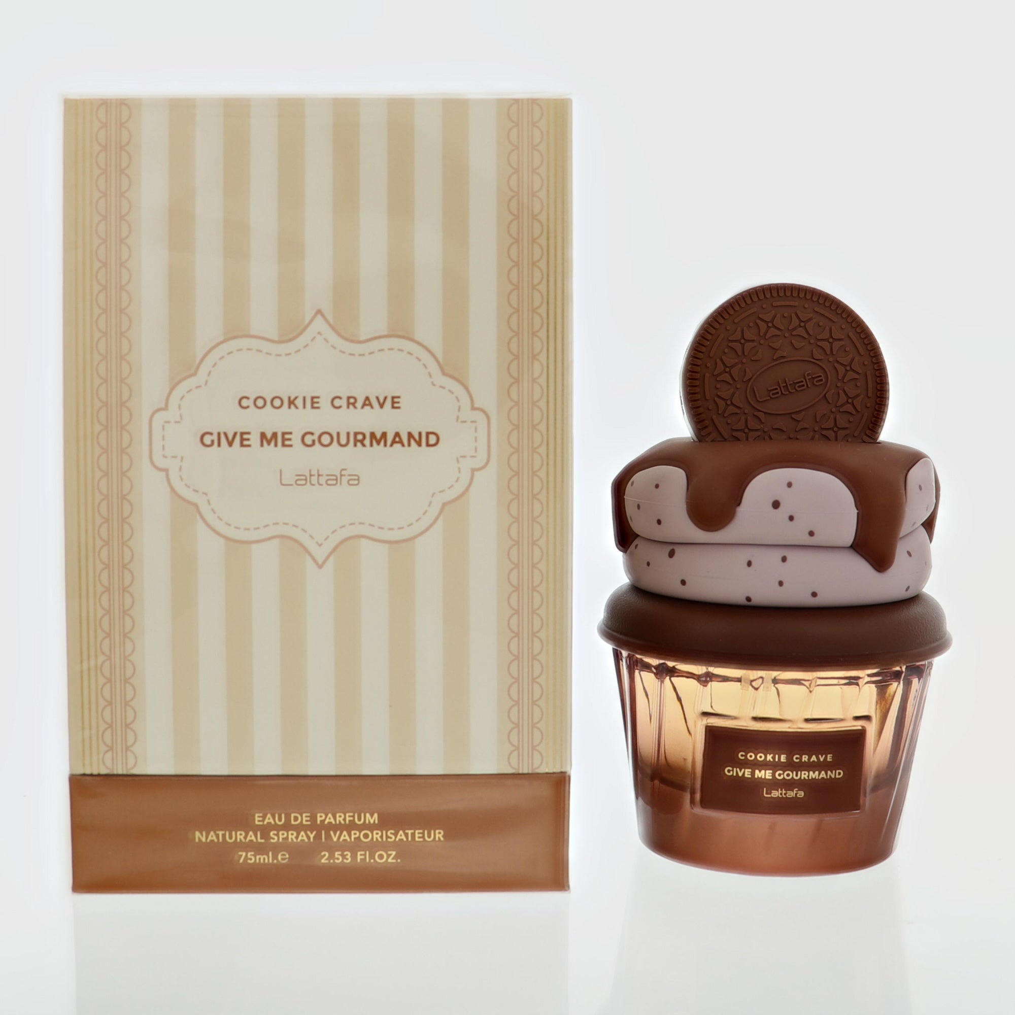 Give Me Gourmand Cookie Crave By Lattafa Cologne 2.53 Oz Eau De Parfum Spray For Men - Box