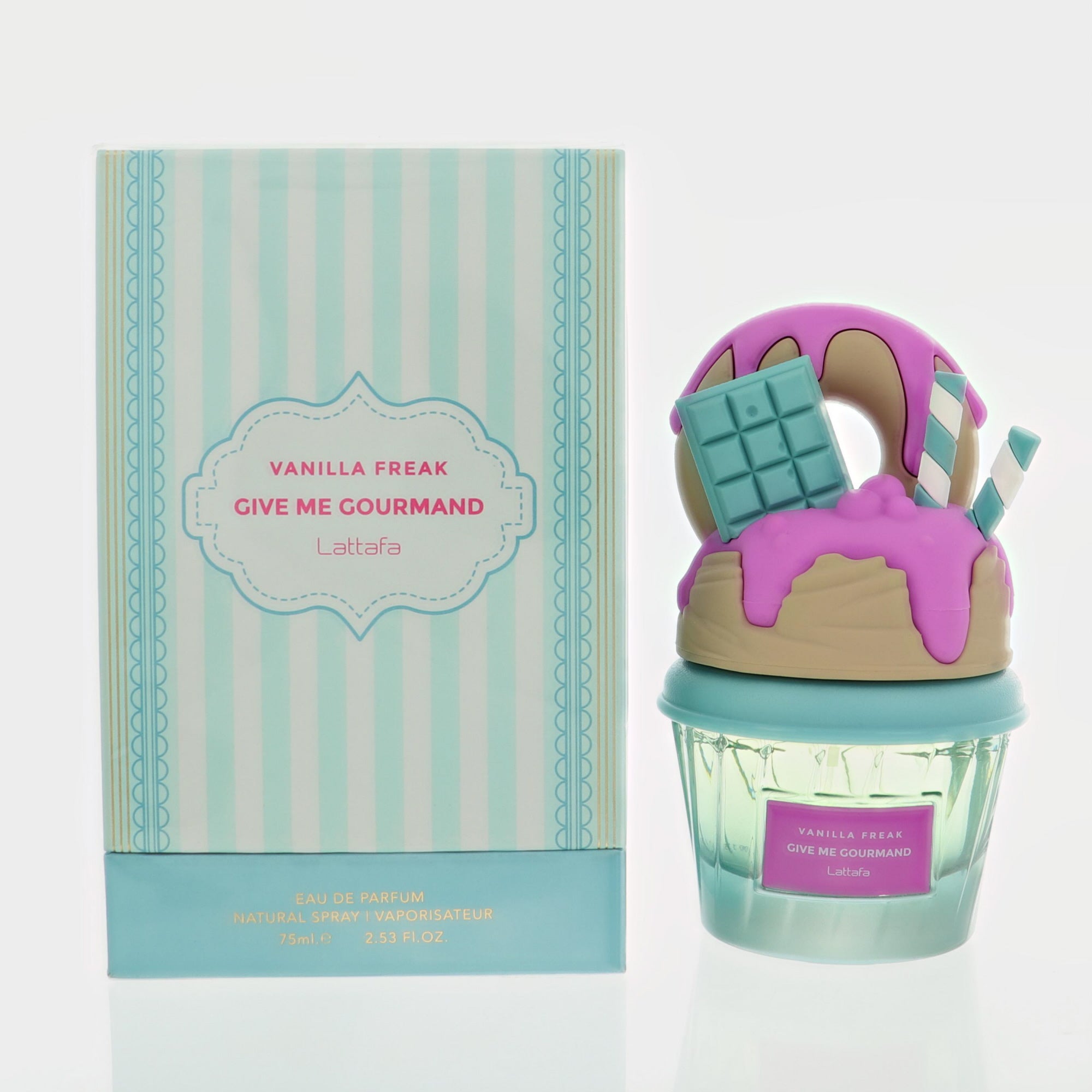 Give Me Gourmand Vanilla Freak By Lattafa Cologne 2.53 Oz Eau De Parfum Spray For Men - Box