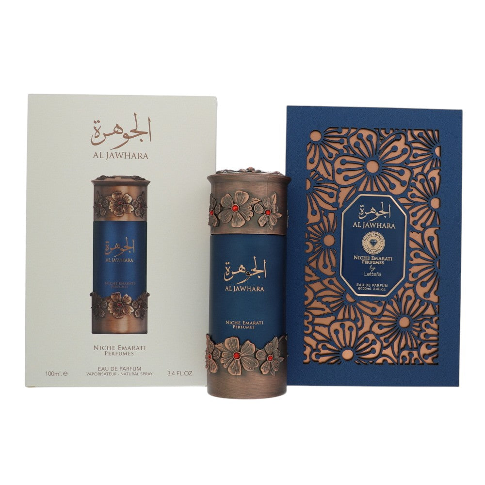 Niche Emarati AL Jawahara by Lattafa 3.4 oz Eau De Parfum Spray for Men