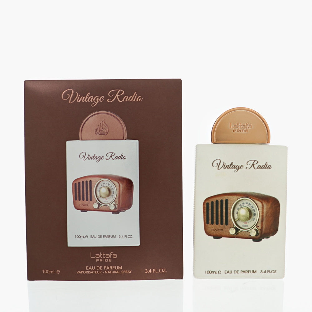 Pride Vintage Radio by Lattafa 3.4 Oz Eau De Parfum for Men