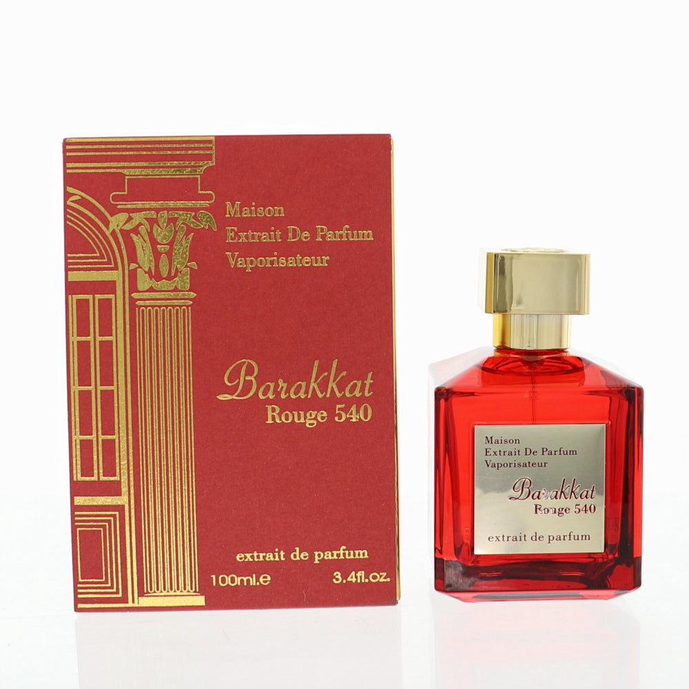 Barakkat Rouge 540 By Maison Cologne 3.4 Oz Extrait De Parfum Spray For Men - Box