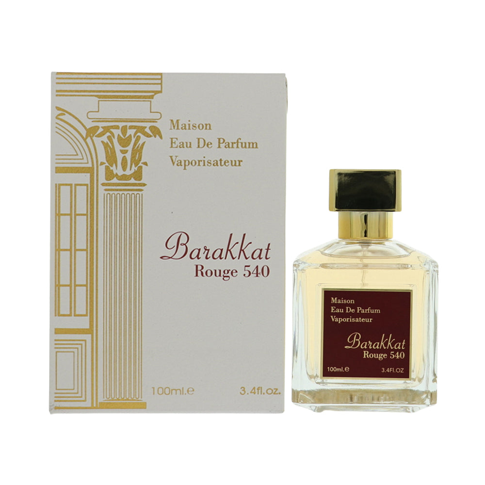 Barakkat Rouge 540 White By Fragrance World Cologne 3.4 Oz Eau De Parfum Spray For Men - Box