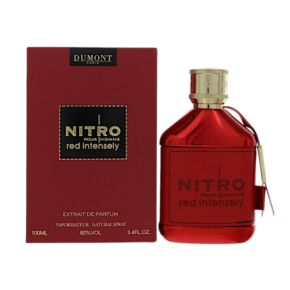 Nitro Red Intensely by Dumont 3.4 Oz Extrait De Parfum for Men