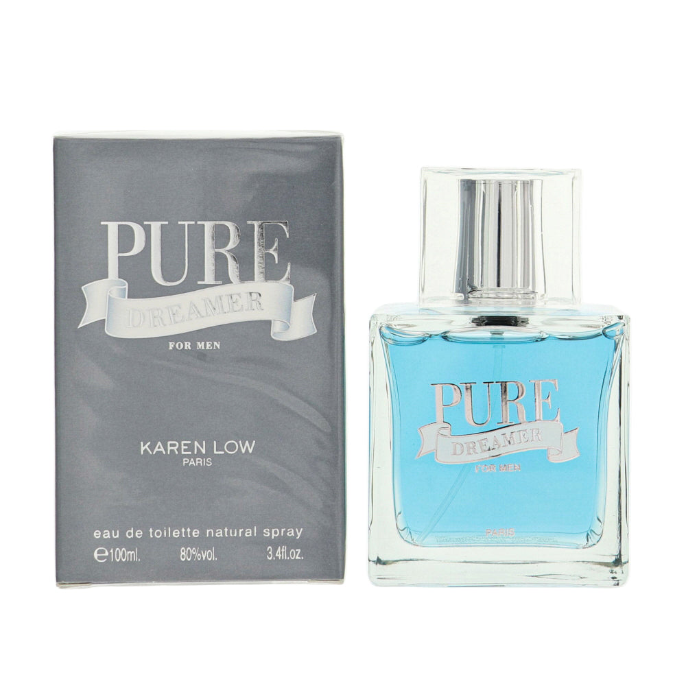 Pure Dreamer By Karen Low Cologne 3.4 Oz Eau De Toilette Spray For Men - Box