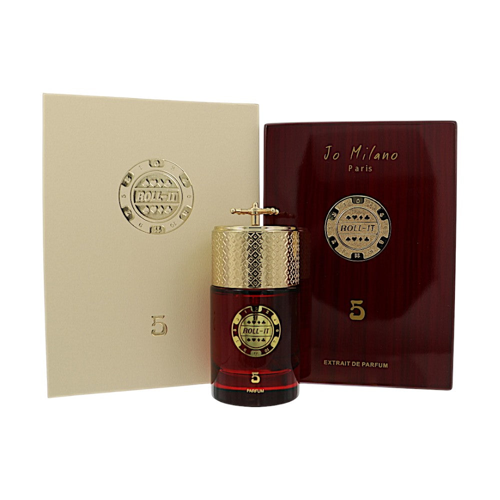 Roll-it 5 by Jo Milano 3.4 Oz Extrait De Parfum Spray In Box for Men