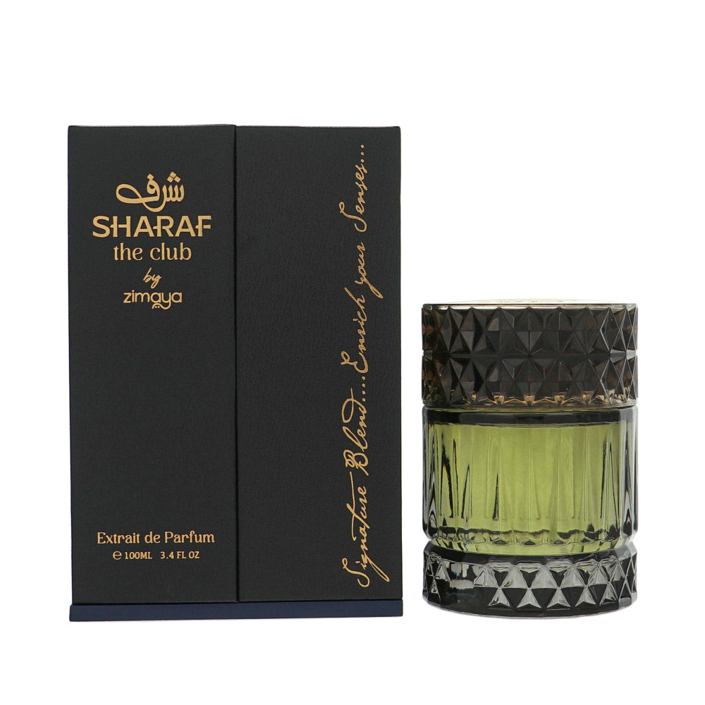 Sharaf The Club by Zimaya 3.4 Oz Extrait De Parfum Spray In Box for Women