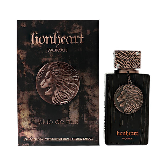 Club De Nuit Lion Heart by Armaf 3.4 Oz Eau De Parfum Spray In Box for Women