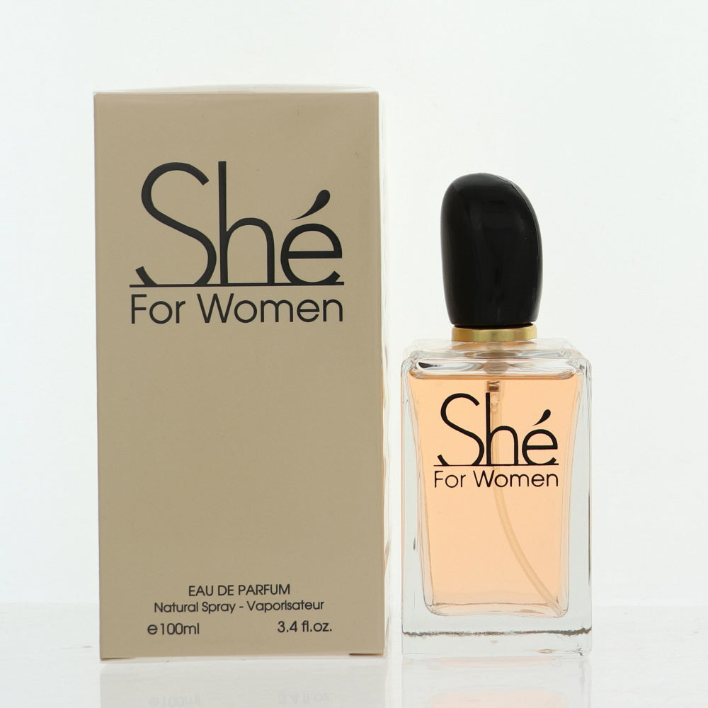 She For Women By Fragrance Couture Perfume 3.4 Oz Eau De Parfum Spray For Women - Box